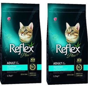Resim Reflex Plus Sterilised Somonlu Kısırlaştırılmış Yetişkin Kedi Maması 2 x 1500 G 