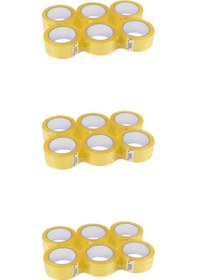 Resim Bant Güçlü Sağlam Kaliteli Şeffaf Koli Bandı Bantı / 45 Mm X 100 Metre / 6'lı 3 Paket - 18 Adet 