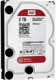 Resim WD Red WD20EFRX 3.5" 2 TB 5400 RPM SATA 3 NAS HDD 