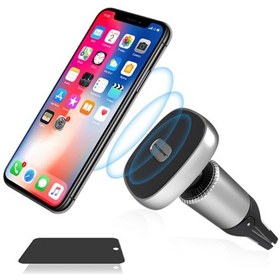 Resim Floveme Güçlü Mıknatıslı 360 Döner Universal Araç Havalandırma T-Gri 