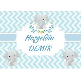 Resim Hoşgeldin Bebeğim Filli Konsetp Hastane Odası Afiş 