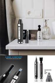 Resim Yu Su Tools Şarjlı Kulak Ense Favori Burun Tüy Kesme Cihazı Sessiz Çalışma, Paslanmaz Bıçak, Pratik Kullanım! 