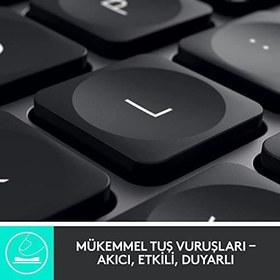 Resim Logitech Mx Keys For Business Aydınlatmalı Tam Boyutlu Kablosuz Türkçe Q Klavye - Siyah 