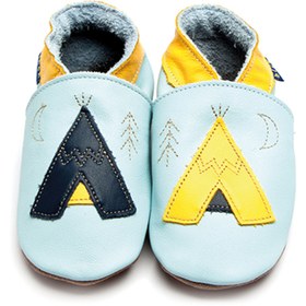 Resim Inch Blue 18-24 Ay, Tek Beden, Unisex Çocuk Mavi Teepee Patik 