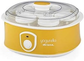 Resim Ariete Yogurella Yoğurt Makinesi 0617/00-1,3 Litre Yoğurt Kapasitesi, 7 Kapaklı Cam Kavanoz, 20 Watt, 12 Saat Hazırlama Süresi 