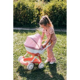 Resim Smoby Baby Nurse Chulli Pop Oyuncak Bebek Arabası Pusetli ve Başlıklı, Pembe 254124 