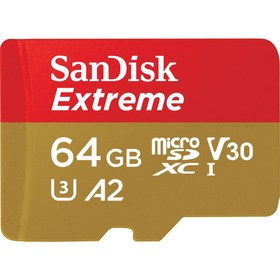 Resim SanDisk Extreme 64GB microSDXC UHS-I Hafıza Kartı SDSQXA2-064G-GN6MN 