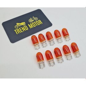 Resim 12V 5W DİPSİZ PARK AMPUL TURUNCU (10 ADET) - MOTOSİKLET OTOMOBİL 