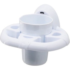 Resim Diş Fırçalık Beyaz Plastik Yapışkanlı - Duvara Monte 4832 Diğer 