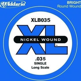Resim D'Addario XLB035 XL Nickel Wound Bas Gitar Tek Teli - 0.035 İnç (Aksesuar) | Dünya Standardı XL Serisi, Pürüzsüz Hissiyat, Dengeli Tansiyon ve Her Müzik Türüne Uygun Berrak Ses 