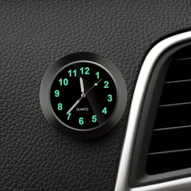 Resim Evrensel Yuvarlak Araba Saati Yapışkan Elektronik İzle Araba Aksesuarları Için Gösterge Paneli Süslemesi 