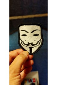 Resim Özden Nakış Maske gülen yama ütü ile yapışan 