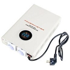 Resim Powermaster Slim-1500 1500 VA Otomatik Voltaj Kombi Regülatörü 