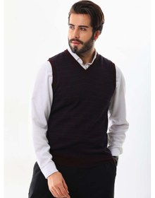 Resim Pelikan Erkek V Yaka Yün Süveter 4p13 Bordo 