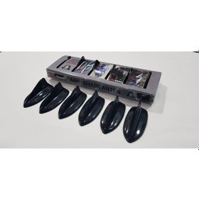 Resim X5 Uyumlu Mini Shark Balina Anten Seti 6 Lı Balık Sırtı Süs Anten Parlak Siyah 
