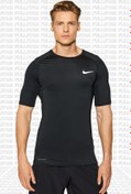 Resim Nike Pro Dri Fit Men's Tight Fit Short Sleeve Top Slim Fit Body Tişört Siyah 