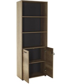 Resim Adoremobilya Newyork 5 Katlı Kilitli 2 Kapaklı Kitaplık - Tori 