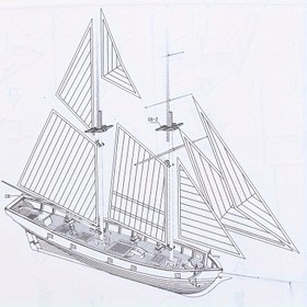 Resim Halcon Ahşap Model Gemi Seti 1:100 Ölçek - 14 Yaş ve Üzeri Hobiler ve El Sanatları İçin Kendin Yap Yelkenli Tekne Montaj Seti, Ayrıntılı Talimatlar ve Yüksek Kaliteli Malzemeler İçerir 