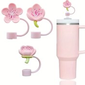 Resim Stanley kupları için uygun 40 oz ve 30 oz bardaklar için tasarlanmış, 1.02 cm veya 10 mm ölçülerinde, toz koruması sağlayan, 3 veya 5 çiçek şeklindeki silikon kapaklar. 