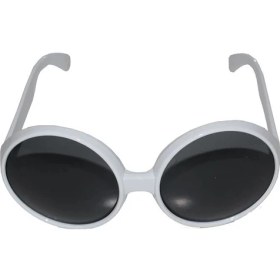 Resim 80 Li Yıllar Beyaz Renk Nostalji Yeşilçam Parti Gözlüğü 