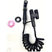 Resim Willowhaven Siyah Duvar Tipi Tuvalet Arkadaşı Duş Seti Pratik Sitz Banyo Sistemi 