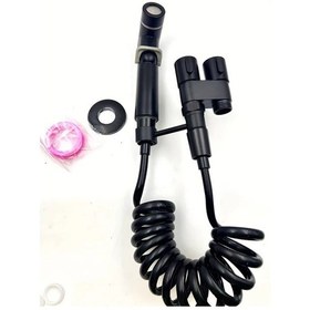 Resim Willowhaven Siyah Duvar Tipi Tuvalet Arkadaşı Duş Seti Pratik Sitz Banyo Sistemi 