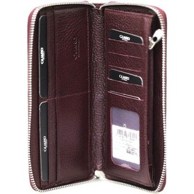 Resim Guard Bordo Hakiki Hakiki Deri Kadın Cüzdanı P1287 Bordo 