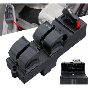 Resim DELCO HONDA CİVİC SOL DÖRTLÜ CAM AÇMA DÜĞMESİ ANAHTARI 1996--2000 