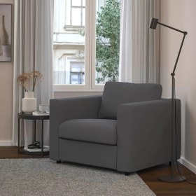 Resim IKEA Gri Şık Kanepe - Tekli Koltuk 
