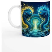 Resim Ikizler Burcu Baskılı Kahve Kupası - Astral Denizaltı Dünyası Vs3 