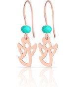 Resim Rachon 925 Ayar Gümüş Melek Küpe 