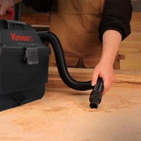Resim Kress KH035.9 20Volt 250W/17Kpa Flexi Esnek Hortumlu Şarjlı Islak/Kuru Süpürge & Üfleme (Akü Dahil Değildir) 