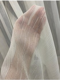 Resim Venedik Armürlü Modern Şık Ekru Gold Simli Tül Perde 1/2,5 Orta Normal Pileli Ekru-gold 