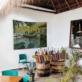 Resim La Grenouillère - Monet Duvar Örtüsü - 160 cm x 220 cm 