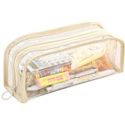 Resim Ganzhoushop İlkokul Çocuk Kalem Kutusu Dayanıklı Öğrenci Kalem Kutusu Makyaj Fırçaları Organizatörleri Krem Beyazı 