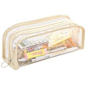 Resim Ganzhoushop İlkokul Çocuk Kalem Kutusu Dayanıklı Öğrenci Kalem Kutusu Makyaj Fırçaları Organizatörleri Krem Beyazı 