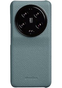 Resim Melkco Uyumlu Xiaomi 13 Ultra Hakiki İnek Derisi Kaplamalı Pc Cep Telefonu Kılıfı Eksik Kabuk-siyah En Iyi Kalite Mavi/stil A Xiaomi 13 Ultra 
