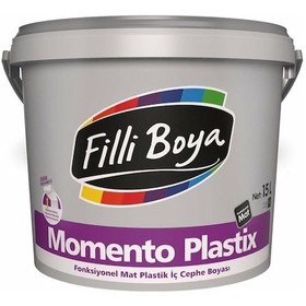 Resim Filli Boya Momento Plastix Fonksyonel Mat Plastik İç Cephe Boyası 15 Lt 15 LT 