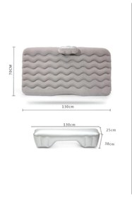 Resim Monark SLİPT Araç İçi Şişme Yatak Araba-Kamp Yatağı Elektrikli Pompa Tamir Kiti Ve Yastıklı Yatak Seti CK 