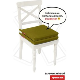 Resim Xpermate 2'li Sandalye Minderi Su İtici Kumaş 40 x 40 CM Yeşil 