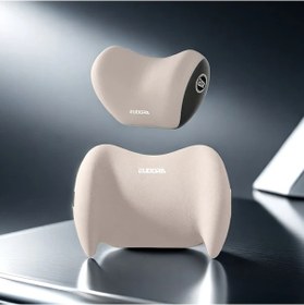 Resim Oldfriend 2 Adet Ergonomik Araç Koltuğu Bej Renk Baş Ve Bel Yastığı Seti Sürücüler İçin 