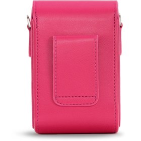 Resim MegaGear Canon G7 X, G7 X Mark III Suni Deri Dikey Fotoğraf Makinesi Kılıfı 