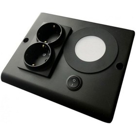 Resim Tura Tezgah Arası 2 Li Priz-3W 1 Ad. Led Anahtarlı Prizmatik 130 (528539247) 