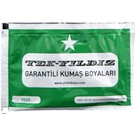 Resim Tek Yıldız Kumaş Boyası Yeşil 