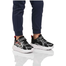 Resim Slazenger Siyah Kırmızı Cırtlı Erkek Çocuk Spor Ayakkabı Kelsy F Siyah-kırmızı 