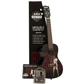 Resim Kala Elvis Viva Las Vegas Concert Ukulele Eğitim Seti 