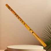 Resim 1 Adet Premium Bambu Flüt Başlangıççılar İçin – Yüksek Kaliteli Ahşap Tasarım, Sarı Renk, Yetişkinler için Enstrüman Çalmayı Öğrenmek İçin Mükemmel, Orkestra ve Topluluk Müziği İçin İdeal, Ergonomik Flüt Tasarımı, Cilalı Ahşap Yüzey 