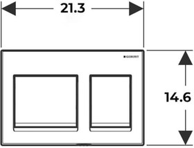 Resim Geberit Alpha35 Kumanda Paneli Beyaz 115.045.11.5 