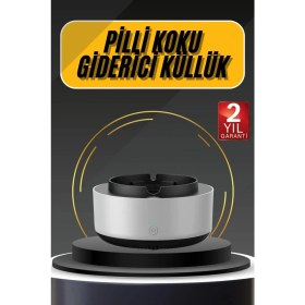 Resim Narnuga Kül Tablası Hava Temizleyici Araç Akıllı Küllük Duman Temizleyici 