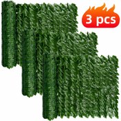 Resim 3 adet 300cm x 50cm UV Dirençli Yapay Sarmaşık Mahremiyet Çit Panelleri - Dış/Dış Mekan Kullanımı İçin Dayanıklı Plastik Yeşillik Ekranlar, Patio, Bahçe, Balkon için Asması Kolay Hava Koşullarına Dayanıklı Duvar Dekoru, Dışarıdaki Çit Panelleri, Bahçe Geliştirme, Doğal Görünüm, Easyhang Özelliği 